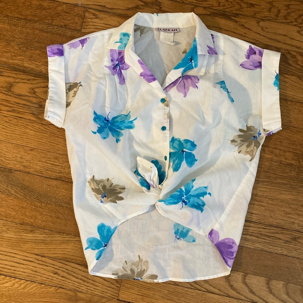 Vintage Floral Button Down
